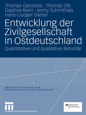 cover image of Entwicklung der Zivilgesellschaft in Ostdeutschland